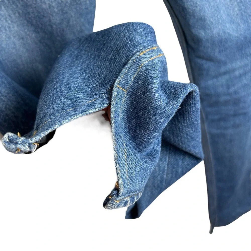 Re/Done x Levi’s Blue Straight Leg Jeans - Picture 4 of 10